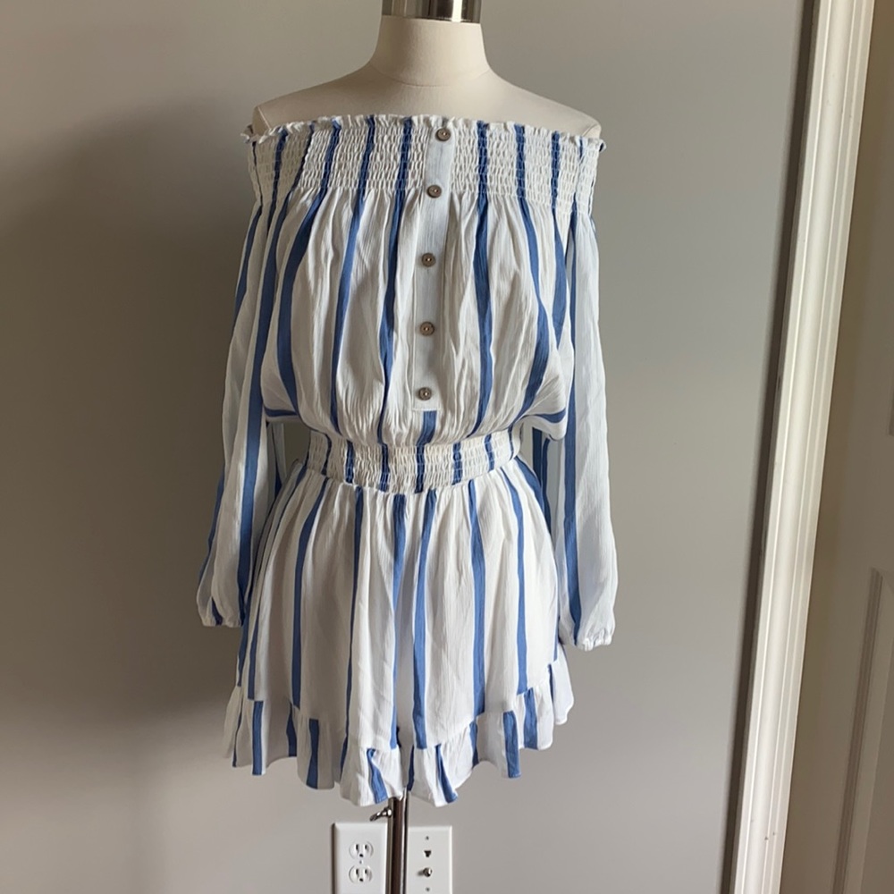 NWOT Pink Lily Romper